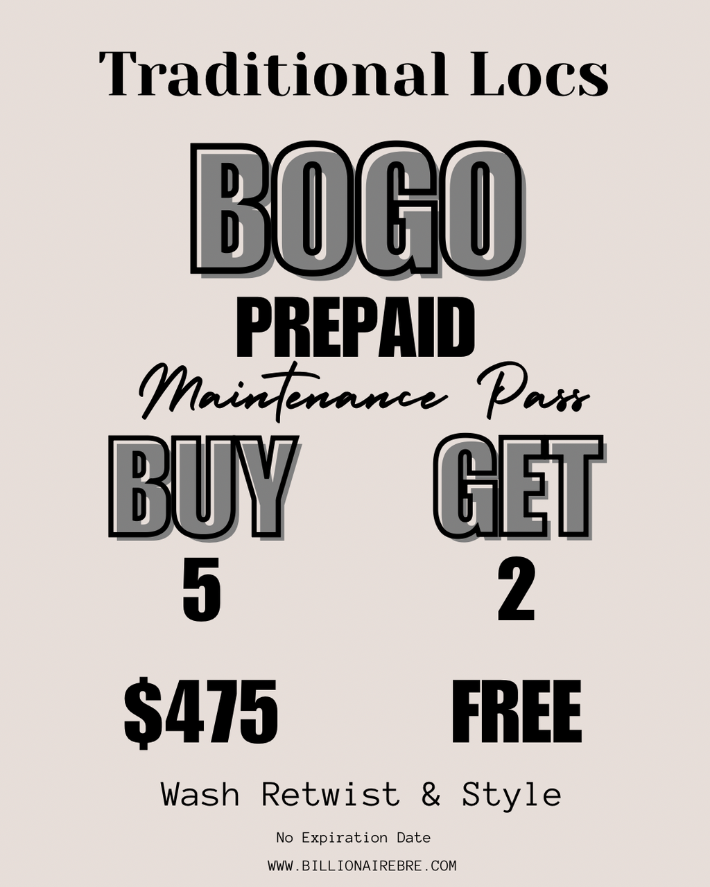 Wash Retwist Style B5G2