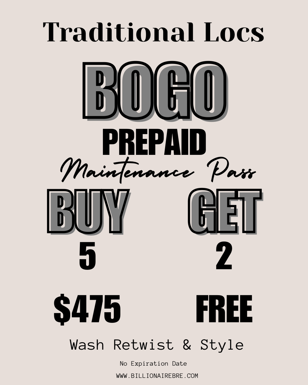 Wash Retwist Style B5G2