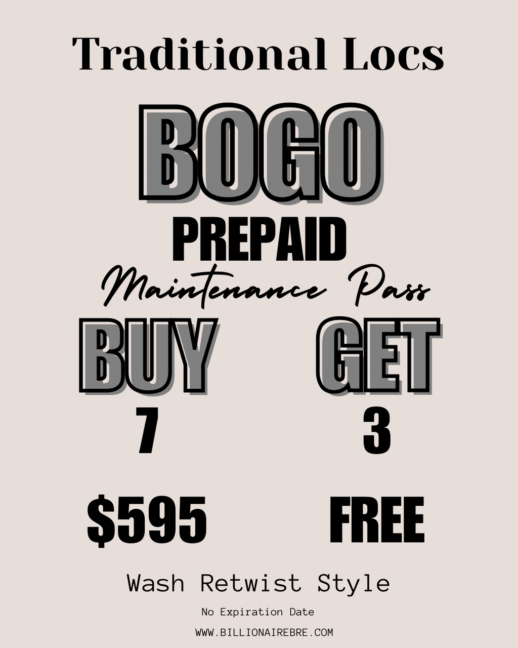 Wash Retwist Style B7G3